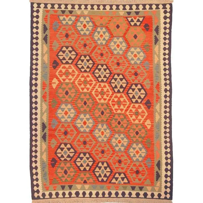 One Of The Kind Ardabil Persian Kilim 8'10" x 6'0"
